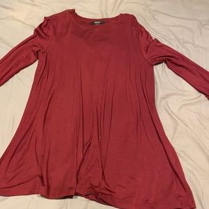 Size small, burgundy dress